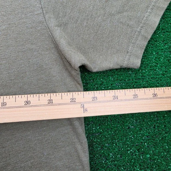 Into The AM Shirt Mens XL Military Green Desert Cow Skull Cactus Graphic Tee - Picture 3 of 7